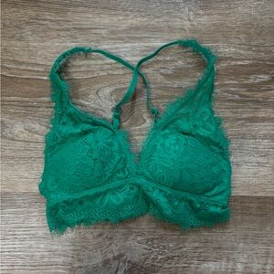 Aerie Emerald Lace Bralette